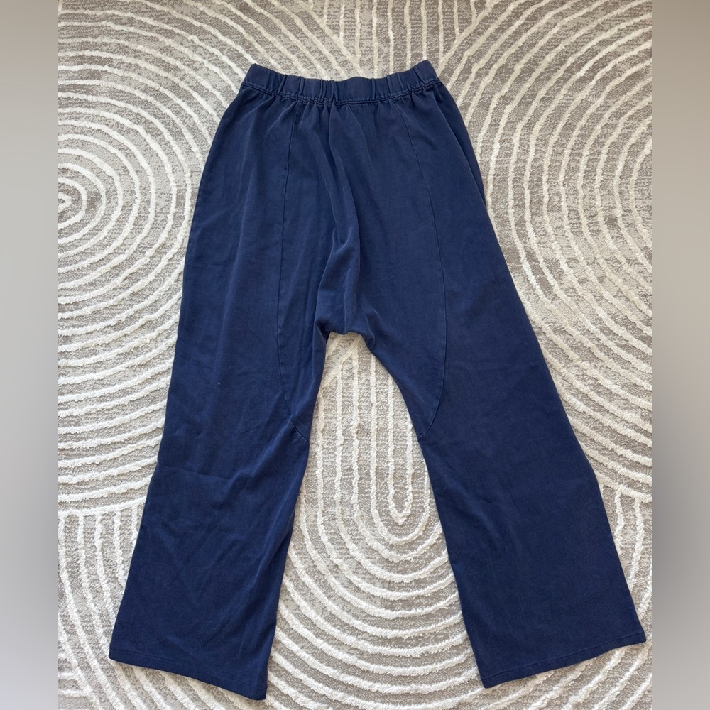 Zara slouch dark blue pants